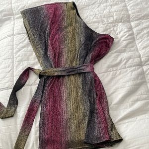 Show Me Your MuMu- Trish Dress Raindow Sparkle Stripe